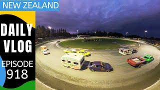 Demolition derby - trailer edition! Stratford Speedway 2025 [Life in New Zealand #918]