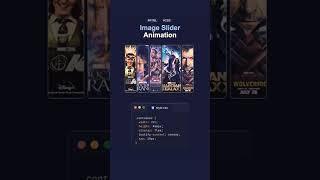 Image Slider Animation using HTML & CSS!  #shorts #webdesign #slideranimation #slider #coding