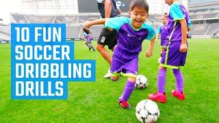 10 Best Soccer Dribbling Drills for U6, U8, U10 | Fun Soccer Drills by MOJO