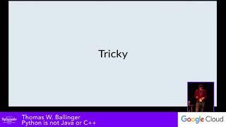 Thomas W. Ballinger: Python is not Java or C++