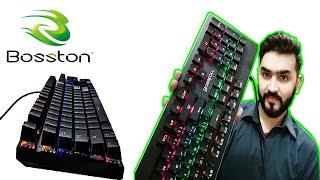 BOSSTON Cheap PC Mechanical GAMING KEYBOARD MK912 MK930 Unboxing video