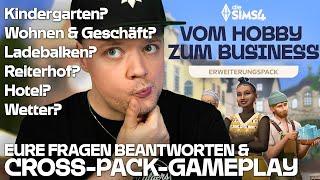  Vom Hobby zum Business  LIVE Q&A und Die Sims 4 Cross-Pack Gameplay Möglichkeiten