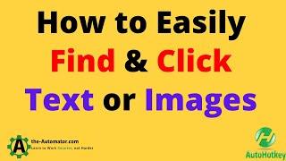 How to use easily find and click images with FindText v2