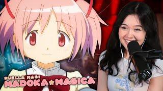 Madoka Magica is NOT what I expected | Episode 1 REACTION!