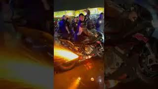 Kawasaki  ninja H2  sound in brocks exhaust #shorts #ManuwarAli #viral