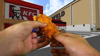 Realistic Minecraft - VISITING KFC IN REAL LIFE MINECRAFT!