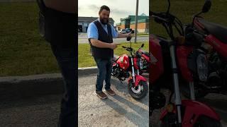 Is the #navi smaller than the #grom ? @Honda #pinkorange #honda #mini #moto #bike #motorcycle #short