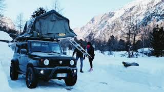 Eezi-Awn rooftop tent closure on the new Suzuki Jimny 2019