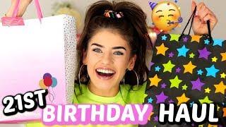 REALISTIC WHAT I GOT FOR MY 21ST BIRTHDAY HAUL! | Jessie B