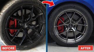 Re-Painting Alloy Wheels | Customization & Restoration | Skoda Octavia VRS at Autotech Delhi