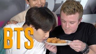 BTS Tries Churros, In N Out & Gets LA Dodgers Gear!