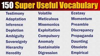 150 Useful Vocabulary | Expand Your English Vocabulary