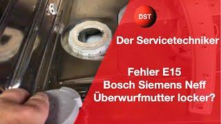 Fehler E15 das Gerät pumpt ständig. Schau nach der Überwurfmutter