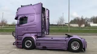 Brutal SOUND (Acceleration) Scania R V8 Power SUPER (Purple Edition) Old Generation