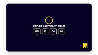 Build a Countdown Timer with just HTML CSS and JavaScript