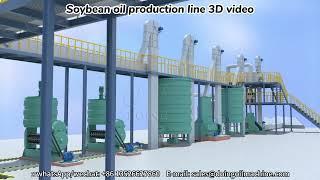 Soybean oil production line 3D video soybean oil extraction machine soybean oil production line