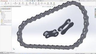 Solidworks Chain Component Pattern Tutorial - Design Drive Chain in Solidworks