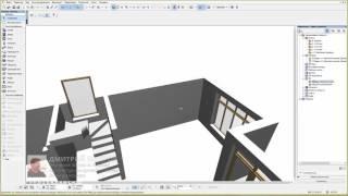 Дизайн дома (квартиры) в Archicad 16/26 - отделка стен 3