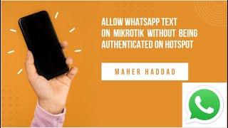 Allow Whatsapp Traffic on MikroTik Hotspot without user authentication