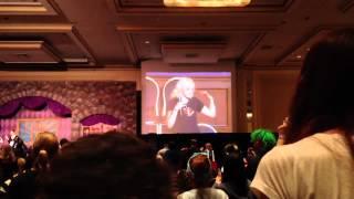 Evanna Lynch doing the Wrackspurt Dance at Leaky Con 2012