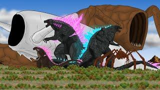 Sea Eater vs Land Eater vs Evolved Godzilla Earth : Godzilla battle [Full]