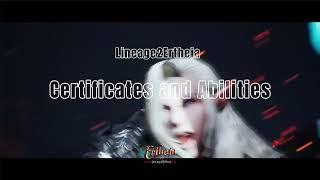 Lineage2Ertheia - Tutorial Certificates and Ability Points