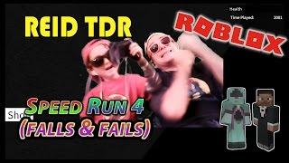 ROBLOX / SPEED RUN 4 (FUNNY FALLS & FAILS) / Reid TDR for Kids, Dad and Son, no bad words, YouTube