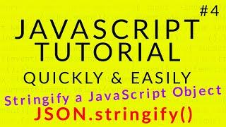Javascript Tutorial 4 || Stringify a JavaScript Object || Ujjwal Technical Tips