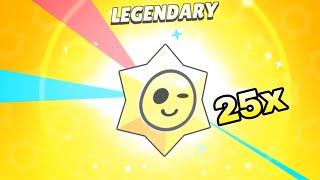 I opened 25 legendary star drop in Brawl stars ⭐