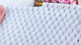 Amazing * Super Easy Tunisian Crochet Baby Blanket For Beginners online Tutorial * #Tunisian