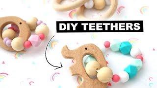 DIY Silicone Wooden Baby Teether | Jenelle Nicole