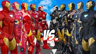 TEAM IRON MAN VS TEAM BLACK IRON MAN - EPIC SUPERHEROES WAR