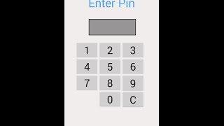 Simple Pin Lock - A clean UI Interface android pin lock