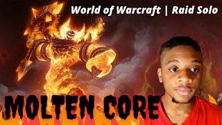 Defeating Ragnaros the Firelord! | Molten Core - WoW Raid Solo