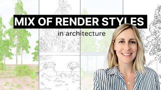 Mix of Render Styles in Architecture using Enscape