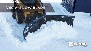 V60 V-Snow Blade - Skid Steer Attachment