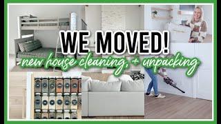 WE OFFICIALLY MOVED IN! | NEW HOUSE UNPACKING + CLEANING 2023