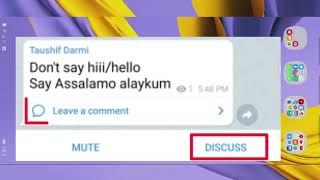 How to make Discuss button and leave a comments button in Telegram channel