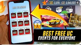  Best Free UC Events For Everyone | Get Free 600 UC 1800 UC 3850 UC 8,100 UC | PUBGM