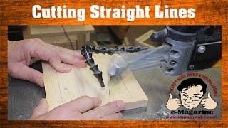 Scroll Saw Lesson #1- How to cut straight lines effectively (Mustache Mike)