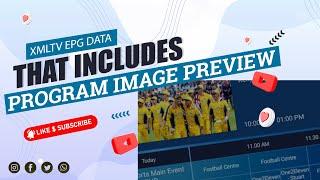 EPG XMLTV data with program image preview