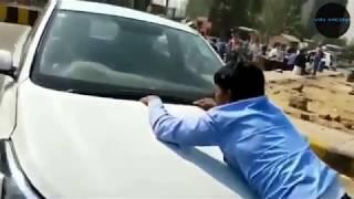 Youth Drags Cab Driver on Car's Bonnet in Ghaziabad