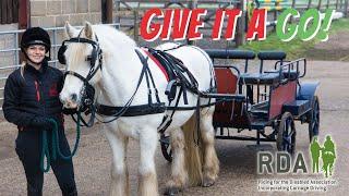 CARRIAGE DRIVING FOR THE FIRST TIME | GIVE IT A GO