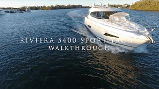 Boat for Sale - Riviera 5400 Sport Yacht Walkthrough