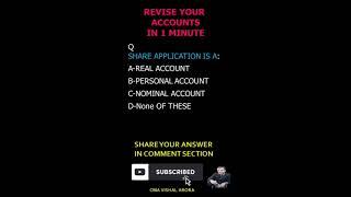 #REVISE YOUR ACCOUNTING CONCEPT IN 1 MINUTE #shares #accountsmcqs #class12thaccounts
