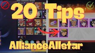 [EN] 20 TIPS (COMBAT D'ANIME / ALLIANCE ALLSTAR)