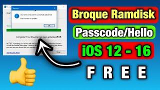 New Broque Ramdisk iCloud Bypass Tool iOS 12 -16 | Passcode Disable Hello Screen Bypass Tool |