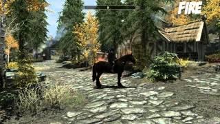 Skyrim Mod Spotlight Ep.2 - Conjure Rideable Ethreal Horses - Fast Invincible Horse
