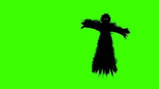 FREE HD Green Screen - HALLOWEEN BLACK GHOST