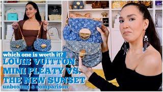 Louis Vuitton Mini Pleaty vs  Sunset l Unboxing, Try-On & Comparison